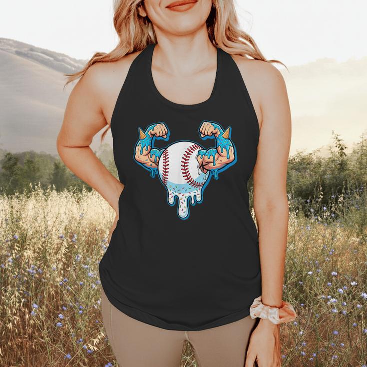 Baseball Drip Ice Cream Strong Character Flowy Tank Baseball Drip Ice Cream Strong Character Flowy Tank