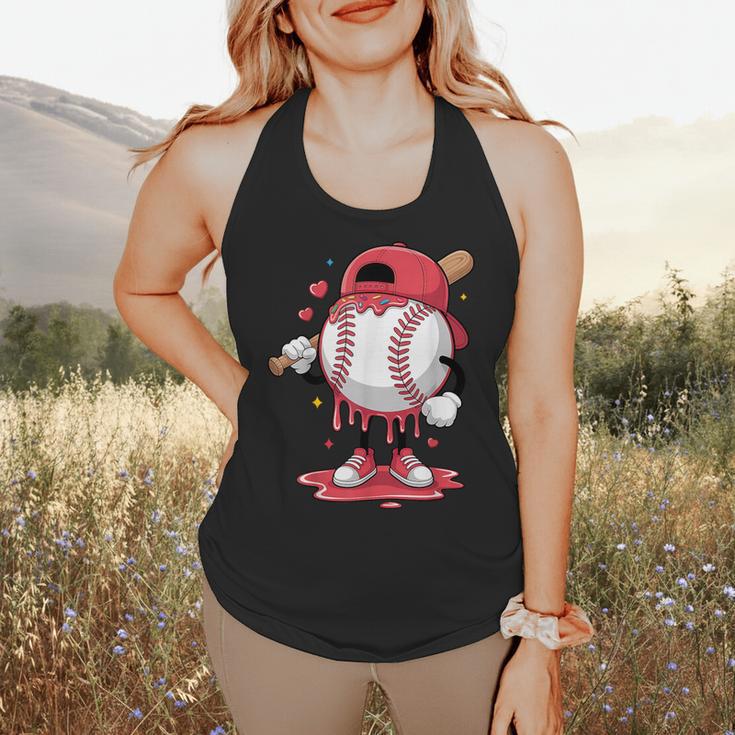 Baseball Drip Icecream Boy Kids Valentine Flowy Tank Baseball Drip Icecream Boy Kids Valentine Flowy Tank