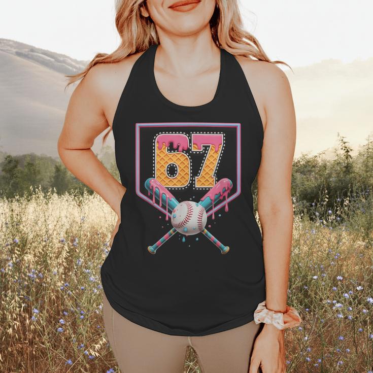Baseball Drip Number 67 Fun Six Seven 6 7 Meme Flowy Tank Baseball Drip Number 67 Fun Six Seven 6 7 Meme Flowy Tank