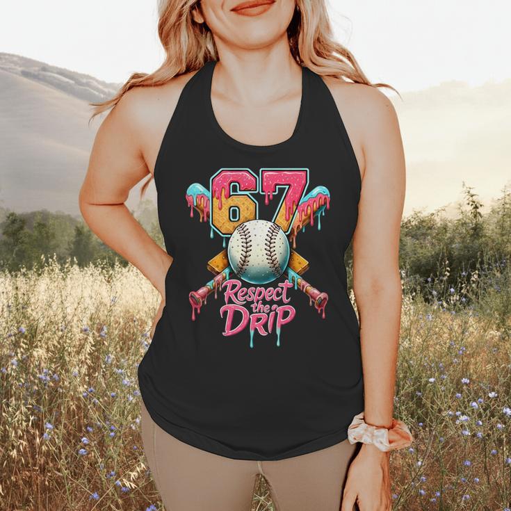 Baseball Drip Number 67 Player Sport For Men Women Kids Flowy Tank