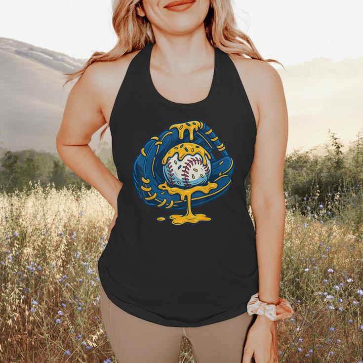 Baseball Drip Team For Boys Ice Cream Cool Flowy Tank Baseball Drip Team For Boys Ice Cream Cool Flowy Tank