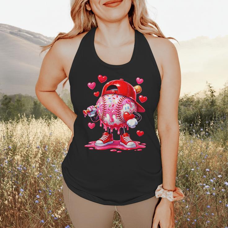 Baseball Drip Valentine Sports Vday Ice Cream Drip Heart Flowy Tank Baseball Drip Valentine Sports Vday Ice Cream Drip Heart Flowy Tank