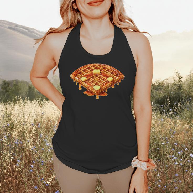 Baseball Dripping Waffle Field Flowy Tank
