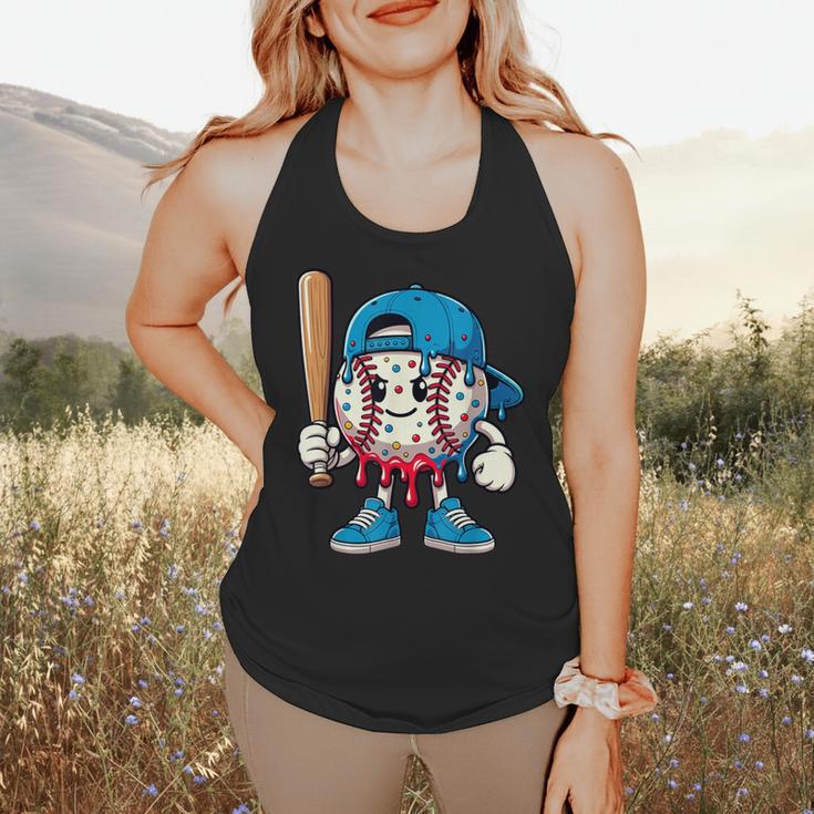 Baseball Drippy Style Apparel For Boys Youth Cool Baseball Flowy Tank