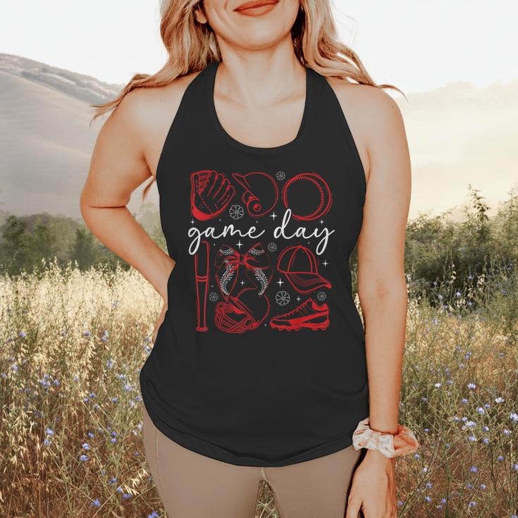 Baseball Game Day Coquette Game Day Baseball Flowy Tank Baseball Game Day Coquette Game Day Baseball Flowy Tank