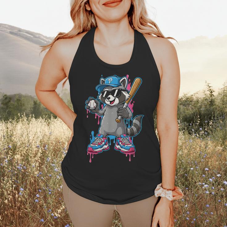 Baseball Ice Cream Drip For Boys And Girls Batter Game Day Flowy Tank
