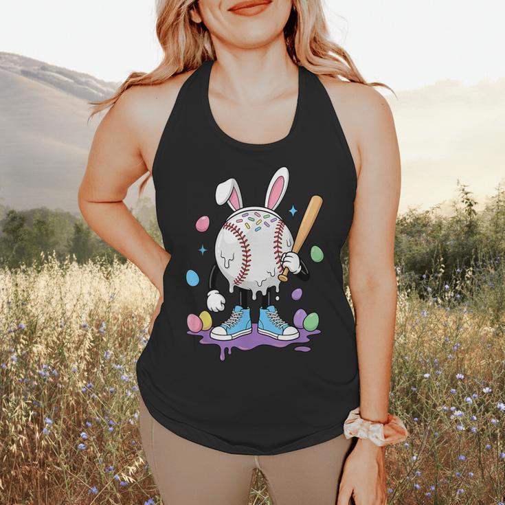 Baseball Ice Cream Drip Youth Boys Cute Easter Sports Flowy Tank
