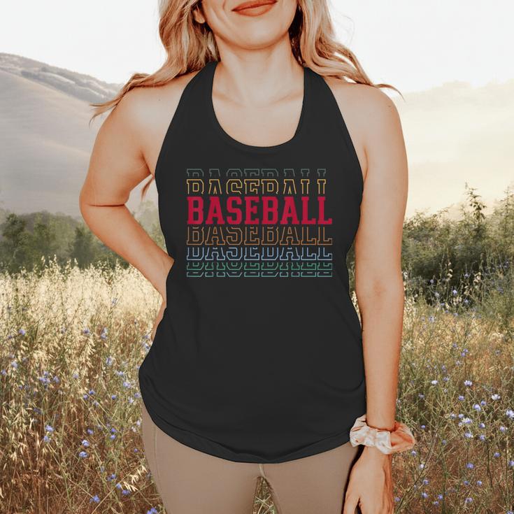 Baseball Layered Text Team Player Coach Youth Flowy Tank Baseball Layered Text Team Player Coach Youth Flowy Tank