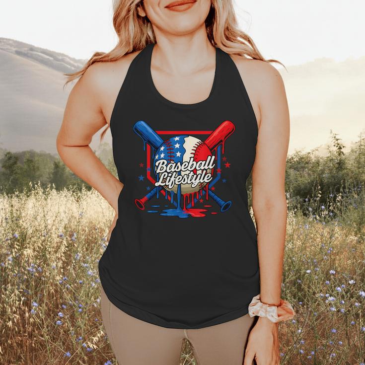 Baseball Life Style 101 Apparel Youth Drip Baseball Flowy Tank Baseball Life Style 101 Apparel Youth Drip Baseball Flowy Tank