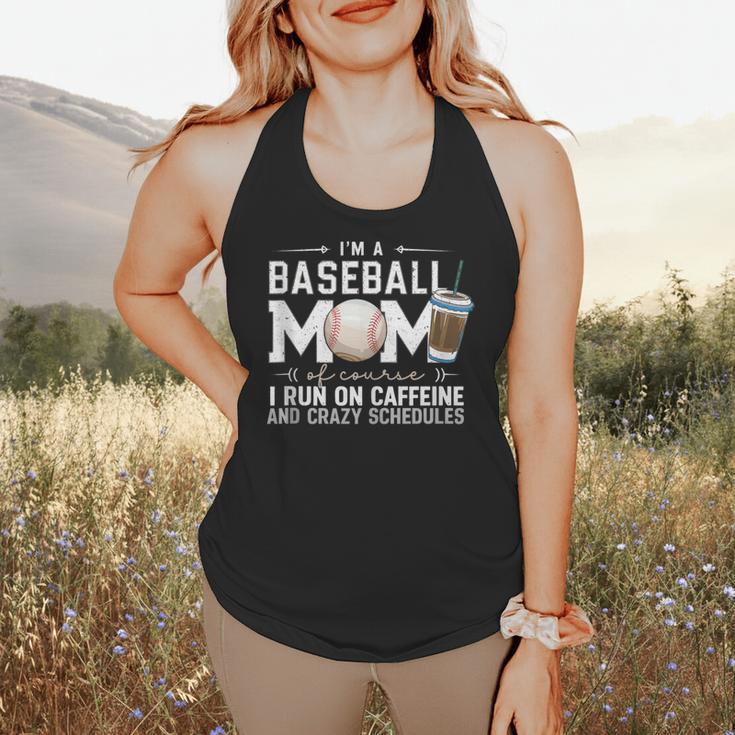 Baseball Mom Caffeine Fueled Game Day Essential Flowy Tank