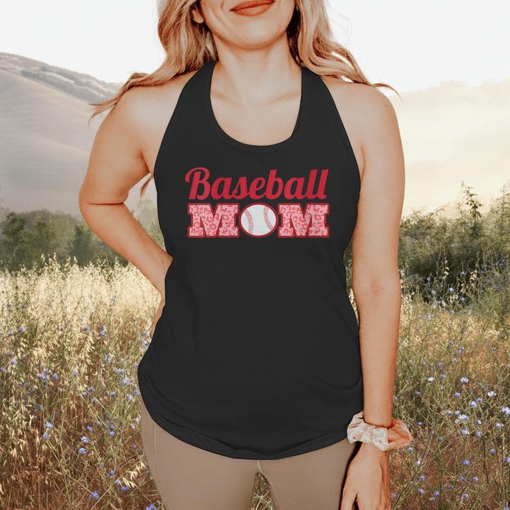 Baseball Mom Cute Mother Fans Baseball Graphic Flowy Tank