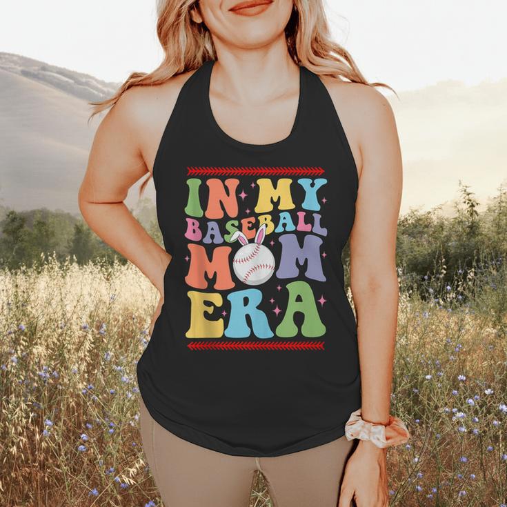 In My Baseball Mom Era Tee Bunny Ears Rabbit Baseball Flowy Tank
