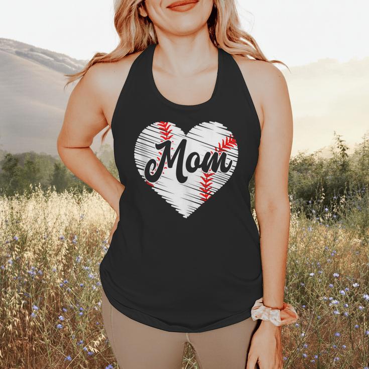 Baseball Mom Heart Mother's Day Mom Grandma Mama Boys Girls Flowy Tank Baseball Mom Heart Mother's Day Mom Grandma Mama Boys Girls Flowy Tank