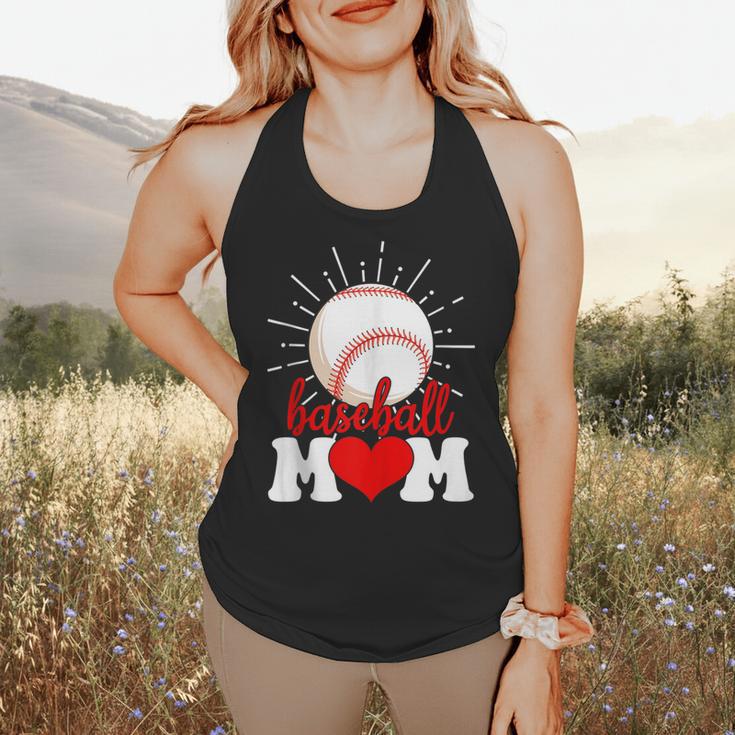 Baseball Mom Mama Mother's Day Sport Lover Flowy Tank