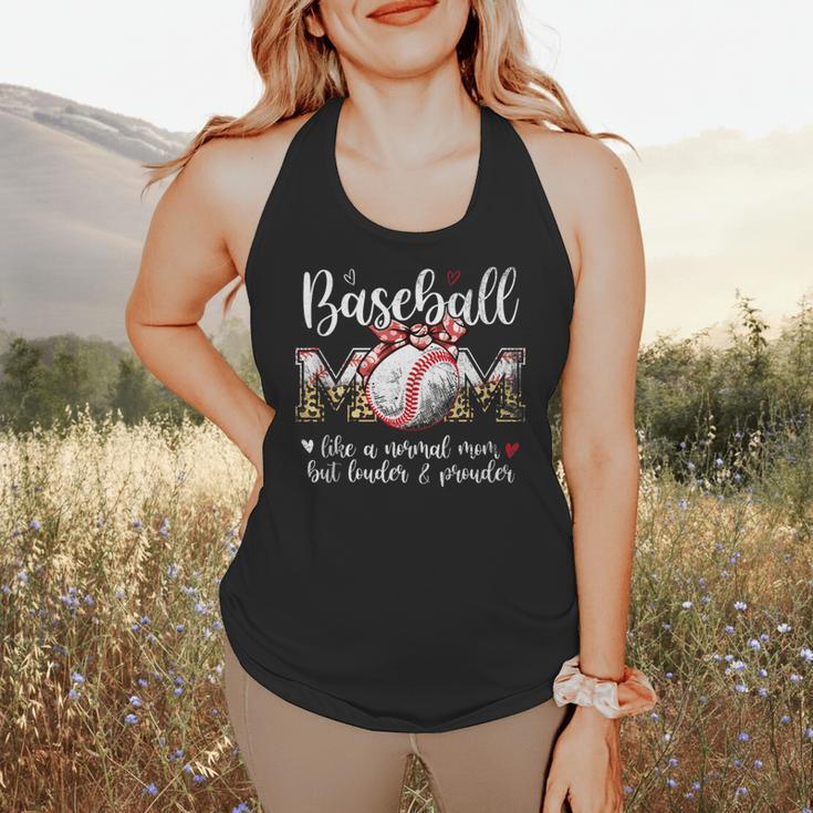 Baseball Mom Like A Normal Mom But Louder & Prouder Women Flowy Tank