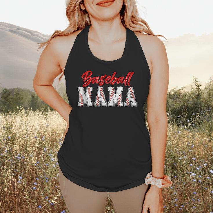 Baseball Mom Retro Groovy Baseball Mama Women Mother's Day Flowy Tank Baseball Mom Retro Groovy Baseball Mama Women Mother's Day Flowy Tank