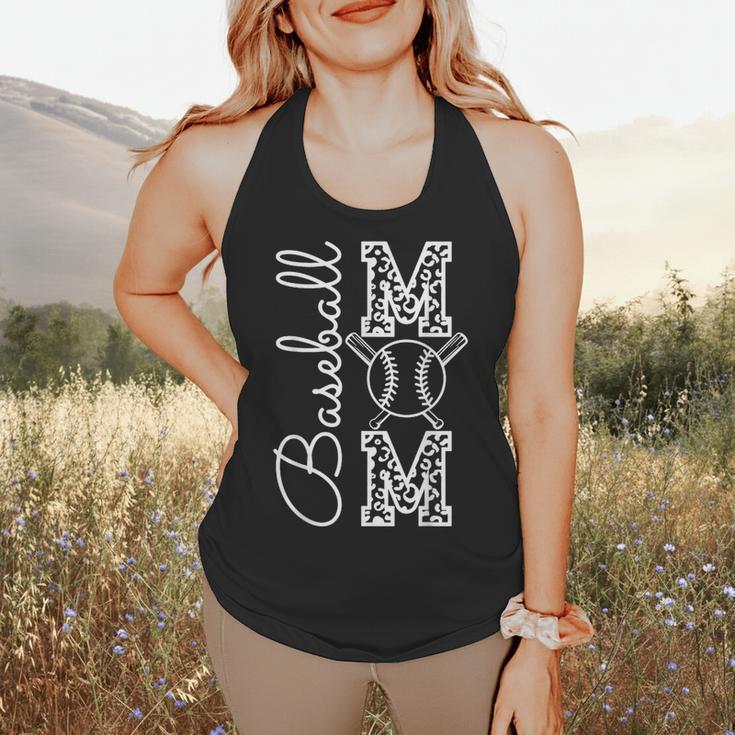 Baseball Mom Tee Leopard Mother's Day Grandma Flowy Tank Baseball Mom Tee Leopard Mother's Day Grandma Flowy Tank