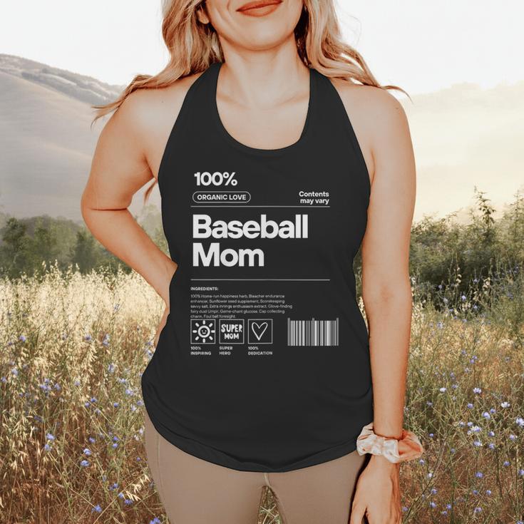 Baseball Mom Graphic Tees For Women Flowy Tank