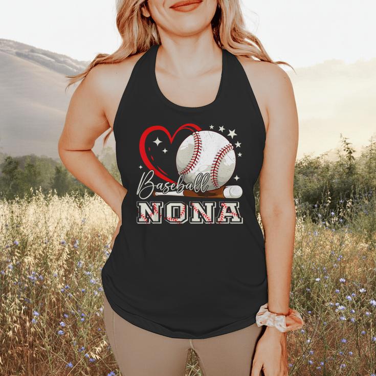 Baseball Nona Family Matching Cute Baseball Lover Flowy Tank