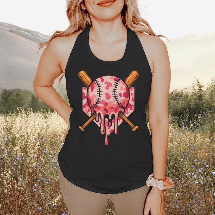 Baseball Pink Camo Ice Cream Youth Boys Girls Flowy Tank