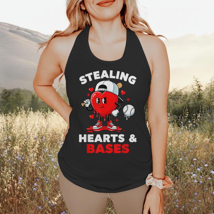 Boys Valentines Baseball Drip Icecream Stealing Hearts Kids Flowy Tank