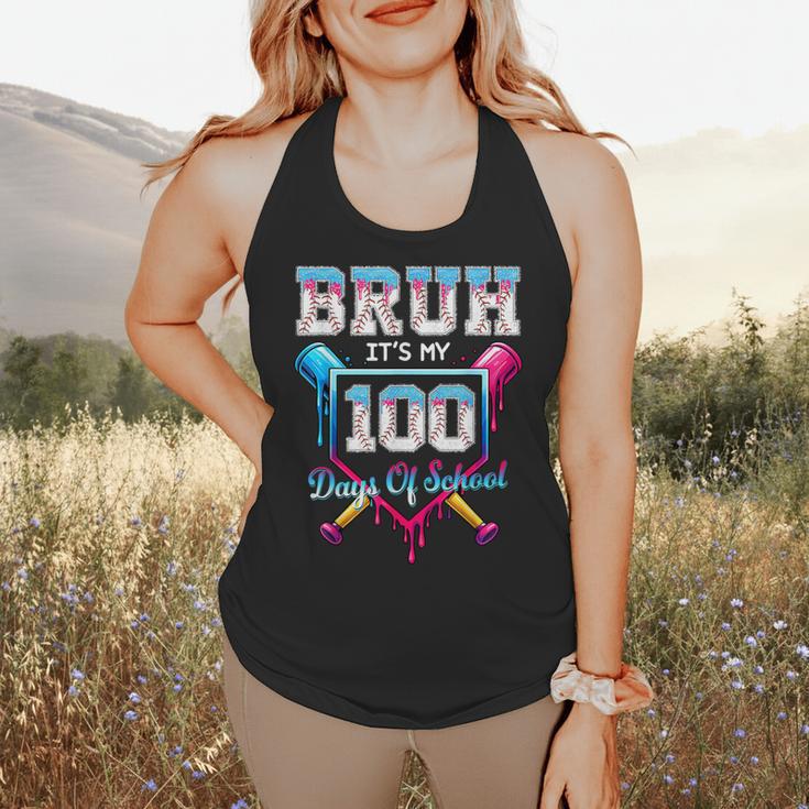 Bruh It's My 100 Days Of School Baseball Ice Cream Drip Boys Flowy Tank Bruh It's My 100 Days Of School Baseball Ice Cream Drip Boys Flowy Tank