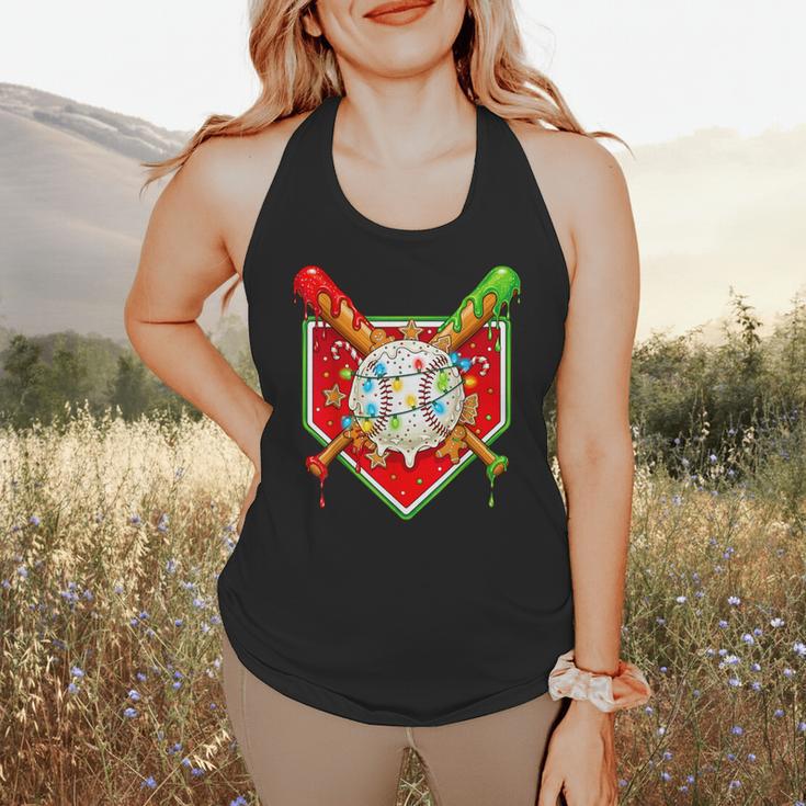 Christmas Baseball Ice Cream Drip Men Women Kids Flowy Tank Christmas Baseball Ice Cream Drip Men Women Kids Flowy Tank