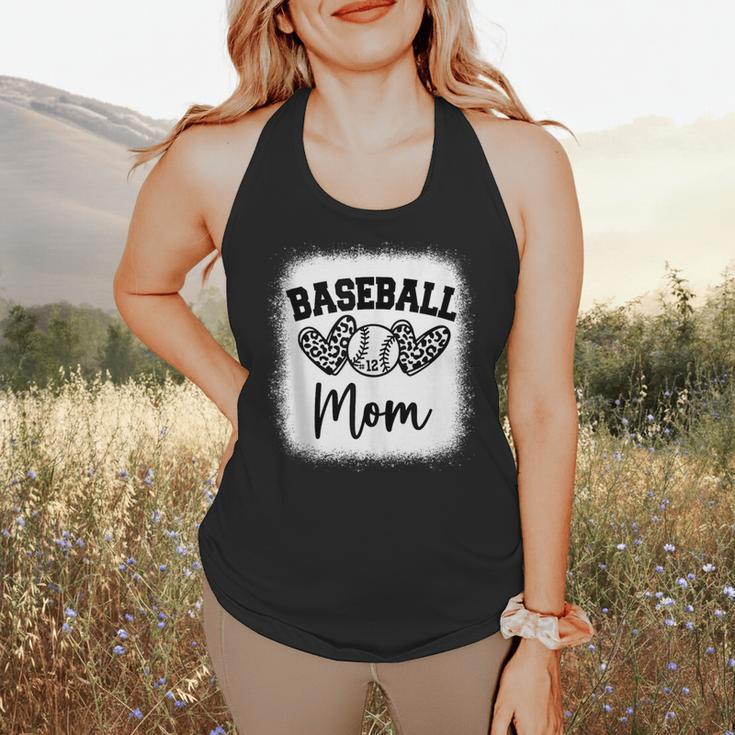 Custom Baseball Mom Number 12 Heart For Mom Flowy Tank Custom Baseball Mom Number 12 Heart For Mom Flowy Tank