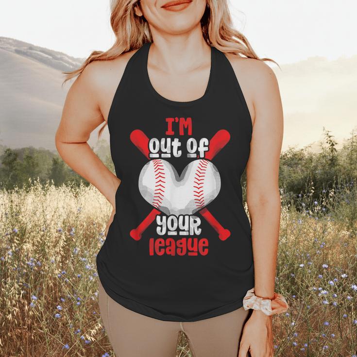 Cute Baseball Mom Out Of Your League Mommy Sports Players Flowy Tank Cute Baseball Mom Out Of Your League Mommy Sports Players Flowy Tank
