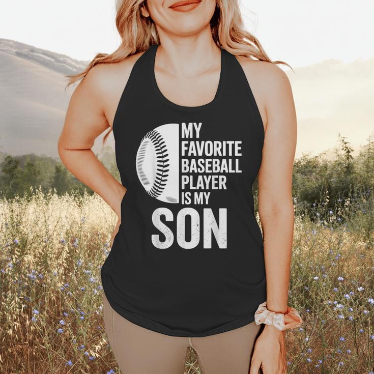 Cute Favorite Baseball Player Is My Son Women Men Flowy Tank Cute Favorite Baseball Player Is My Son Women Men Flowy Tank