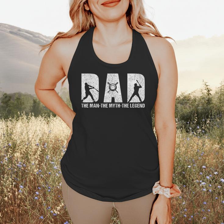 Dad Baseball The Man The Myth The Legend Daddy Father's Day Flowy Tank Dad Baseball The Man The Myth The Legend Daddy Father's Day Flowy Tank