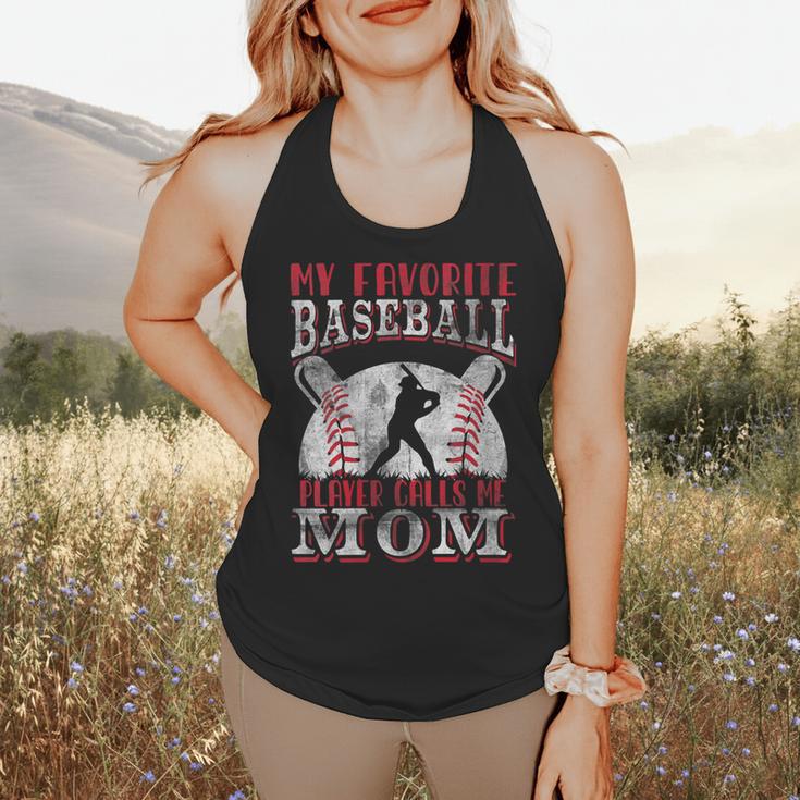 My Favorite Baseball Player Calls Me Mom Proud Baseball Mom Flowy Tank My Favorite Baseball Player Calls Me Mom Proud Baseball Mom Flowy Tank