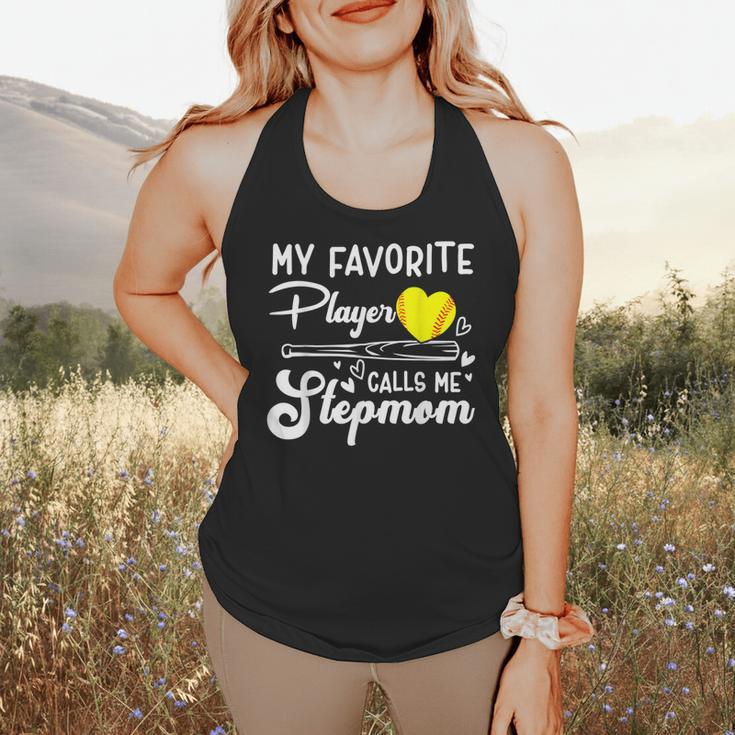 My Favorite Player Calls Me Stepmom Softball Baseball Mom Flowy Tank My Favorite Player Calls Me Stepmom Softball Baseball Mom Flowy Tank