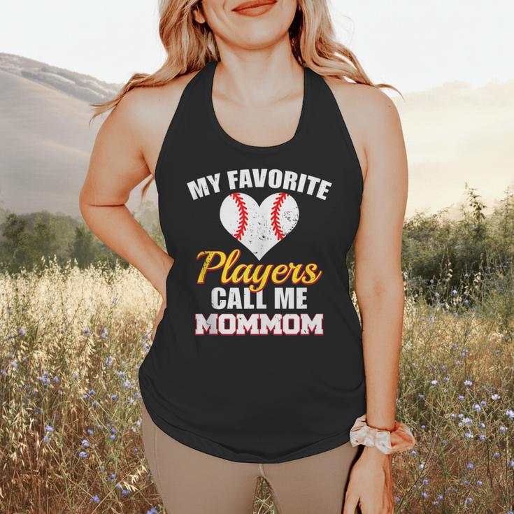 My Favorite Players Call Me MomMom Baseball Mom Mom Flowy Tank