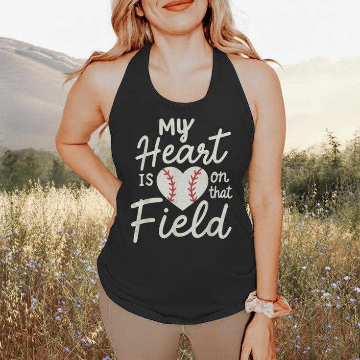 My Heart Is On That Field Baseball Flowy Tank My Heart Is On That Field Baseball Flowy Tank