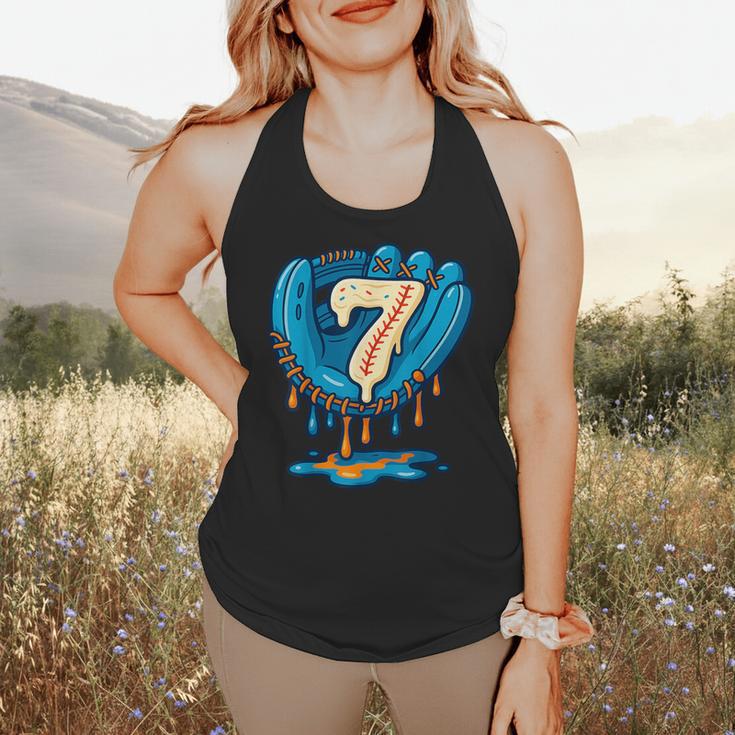 Ice Cream Baseball Glove 7th Birthday Edition Flowy Tank Ice Cream Baseball Glove 7th Birthday Edition Flowy Tank