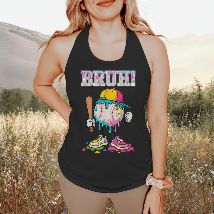 Ice Cream Drip Baseball Bruh Baseball Drip Boy Youth Flowy Tank