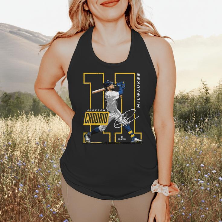 Jackson Chourio Milwaukee MLB Baseball Player MLBJCH202M Flowy Tank Jackson Chourio Milwaukee MLB Baseball Player MLBJCH202M Flowy Tank