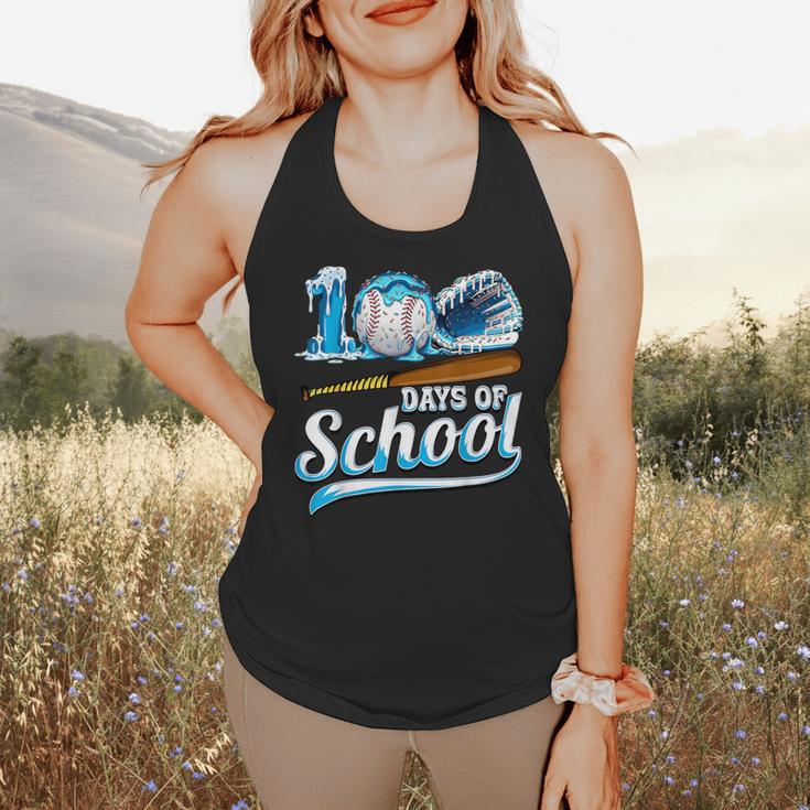Kid 100 Days Of School Drip Baseball Ice Cream 100th Day Boy Flowy Tank Kid 100 Days Of School Drip Baseball Ice Cream 100th Day Boy Flowy Tank