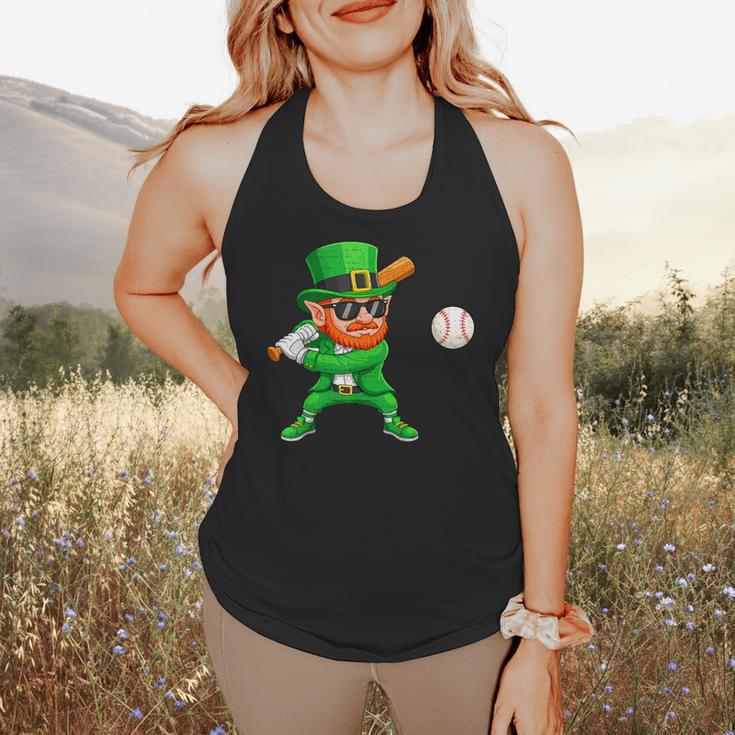Leprechaun Playing Baseball St Patricks Day Sport Boys Flowy Tank Leprechaun Playing Baseball St Patricks Day Sport Boys Flowy Tank