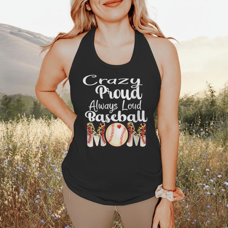 Loud And Proud Baseball Mom Messy Bun 2024 Flowy Tank