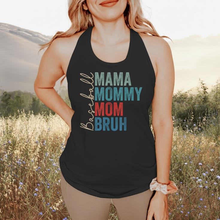 Mama Mommy Mom Bruh Baseball Mom Lover Mother's Day Flowy Tank