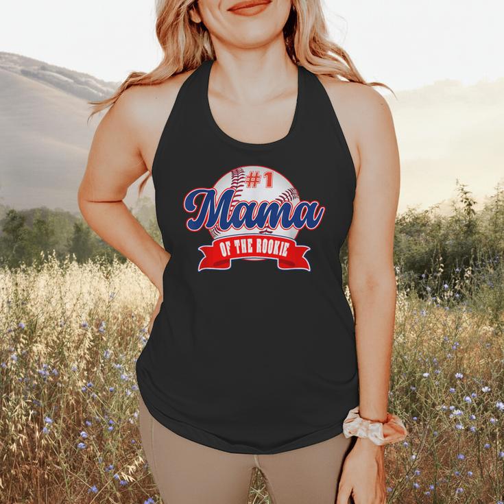 Mama Rookie Of Year 1st Birthday Baseball Theme Matching Flowy Tank