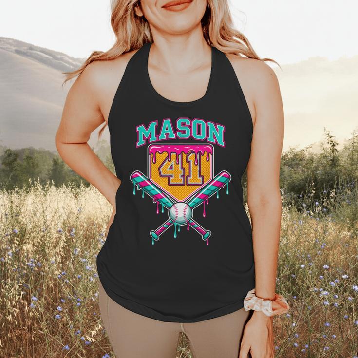 Mason 41 Meme Ice Cream Drip Baseball Birthday Costume Flowy Tank Mason 41 Meme Ice Cream Drip Baseball Birthday Costume Flowy Tank