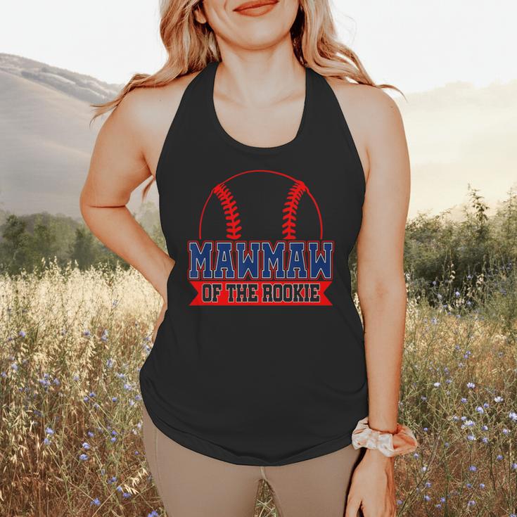 Mawmaw Rookie Of Year 1st Birthday Baseball Theme Matching Flowy Tank