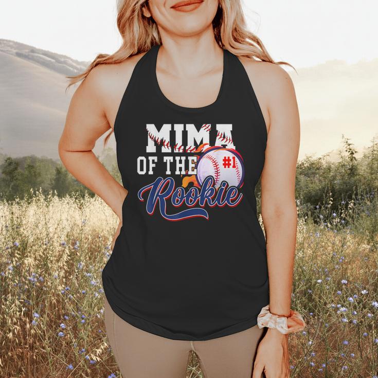 Mima Rookie Of Year 1st Birthday Baseball Theme Matching Flowy Tank