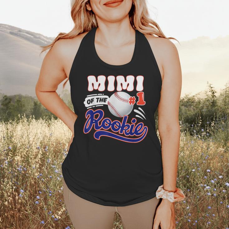 Mimi Rookie Of Year 1st Birthday Baseball Theme Matching Flowy Tank