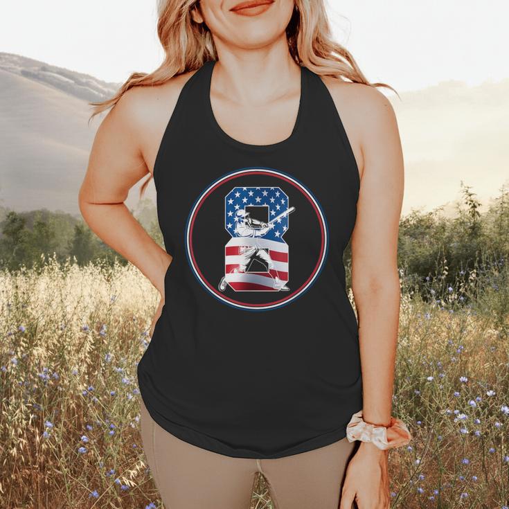 Number 8 Years Baseball 8TH Birthday Flowy Tank