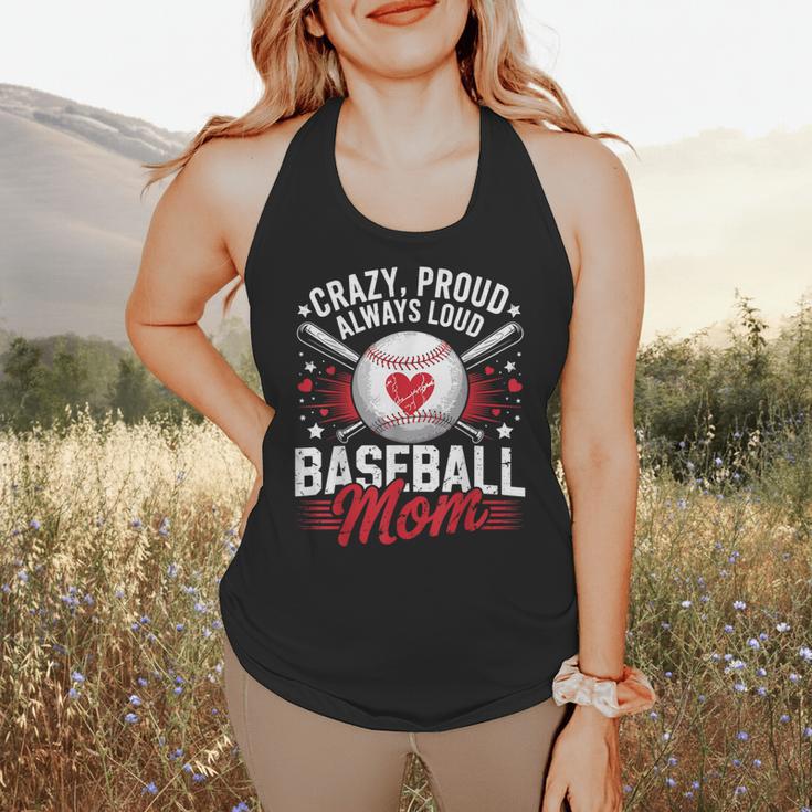 Proud Baseball Mom For Women Mom Baseball Mama Flowy Tank