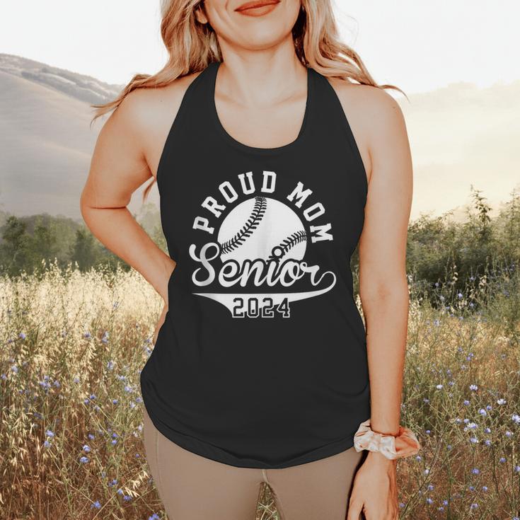 Proud Mom Senior 2024 Baseball Mom Proud Baseball Mom 2024 Flowy Tank